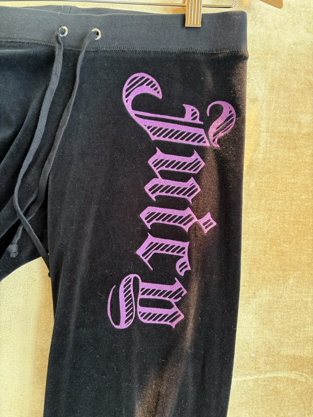 Y2K ORIGINAL -Juicy Couture - Black and Pink Velour Tracksuit - 2 PIECE - Size S - Picture 5 of 13